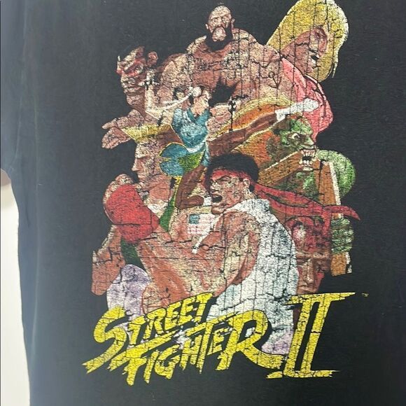 Street Fighter II Black T-Shirt - Picture 3 of 4